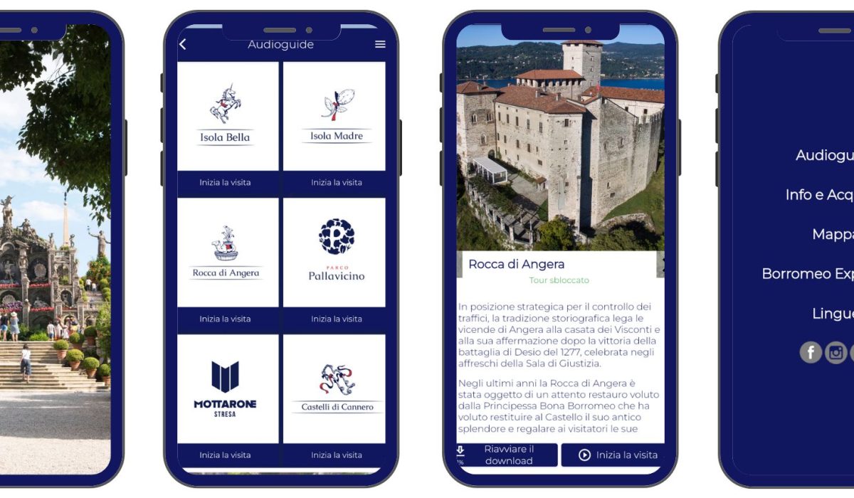 Ausflugsziele Terre Borromeo  in einem Klick, dank der neuen App